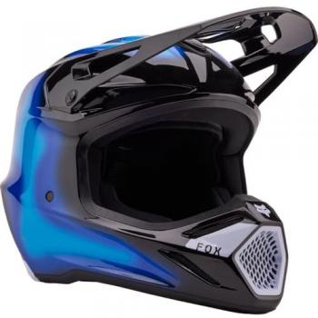 Casco da motocross per bambini FOX V3 Volatile MIPS Nero-Blu