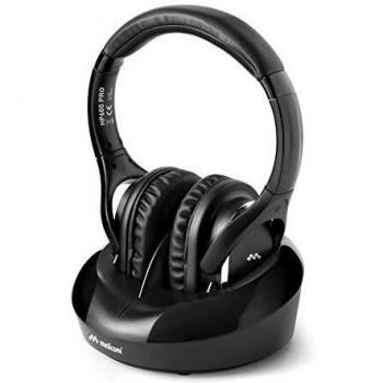 Meliconi HP600 PRO ANC Kopfhörer für TV – 8 Stunden Akkulaufzeit, Wireless, Schwarz