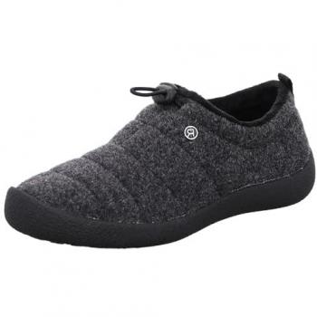 ROHDE OLBIA Damen‑Homeslipper – Grau Anthrazit – Schnellklammer