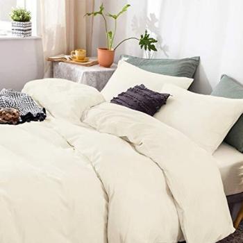 Aisbo Smooth Feel Duvet Collection – Cream, 3 Pieces