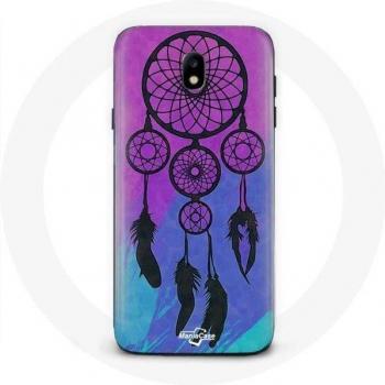 Black Blue Purple Dream Catcher Case for Samsung Galaxy J7 2017