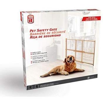 Barrière Extensible Dogit en Bois – 75 x 127 x 81 cm