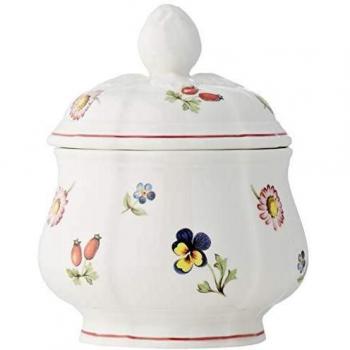Villeroy & Boch Petite Fleur Sugar Jar, Premium Porcelain, Multicolour, 6.5 cm Height