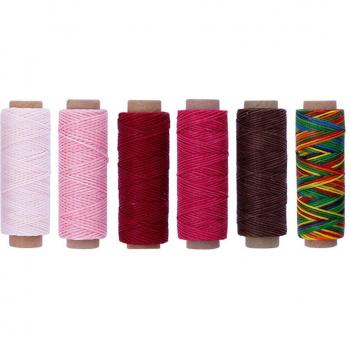 Boîte de couture avec 6 fils de 50m
