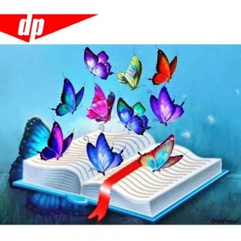 Arte 5D Animal 20x30 con Diamanti, Farfalla e Strass