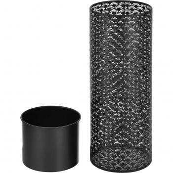 Lot de 2 Vases de Plantes en Métal Noir