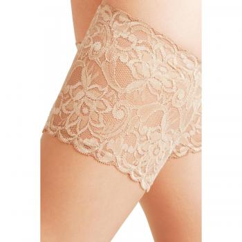 Falke Women's Seidenglatt 15 Denier Thigh‑High Stay‑Up Stockings (Beige, Small)