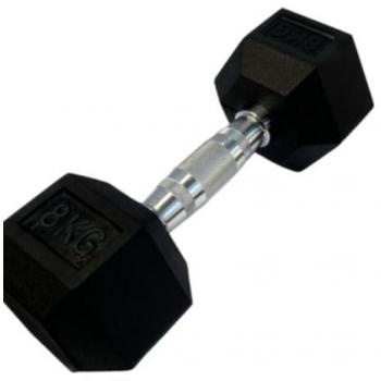 HexaGrip Ergonomía 20 kg – Cromo + Caucho