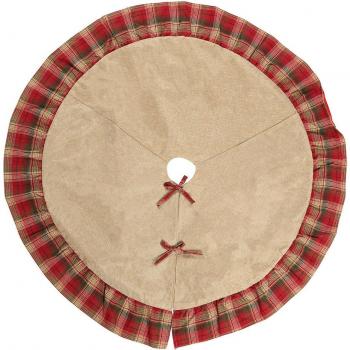 Burlap Tree Skirt 120cm Christmas Floor Mat