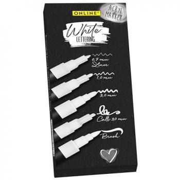 Kit Lettering 5 Punte Bianche Cod. 18511