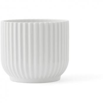 Cache‑pot en porcelaine Lyngby blanc, diamètre 14,5 cm