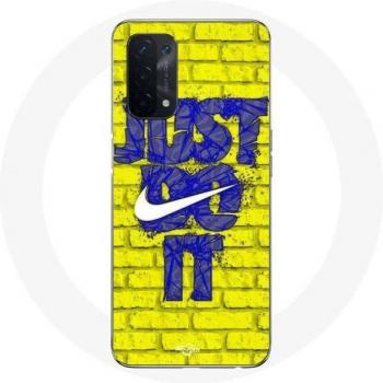 Blue & Yellow Just Do It Armor for Oppo A54 5G