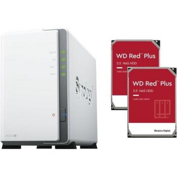 Serveur NAS Synology DiskStation DS223j + 2 disques durs WD Red Plus 14 To