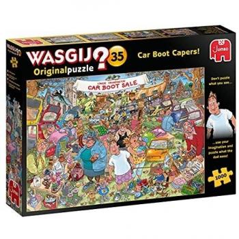 Puzzle Flohmarkt-Chaos de Jumbo, collection Wasgij Original, 1000 pièces, référence 19184, Multicolore
