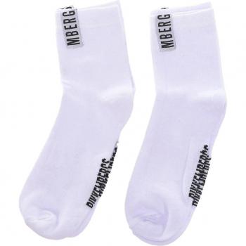 Pack-2 Q-Socken Herren – Bikkembergs Mid‑Rise Schwarz (EU 39‑41)