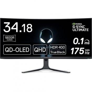 Dell Alienware AW3423DW 34 Inch WQHD 21:9 1800R Curved Gaming Monitor