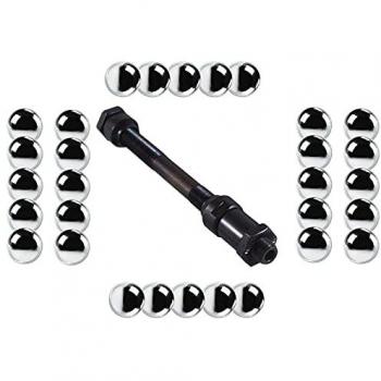 Axe de roue arrière vélo creux 10mm x 136mm + kit de billes 6,35mm