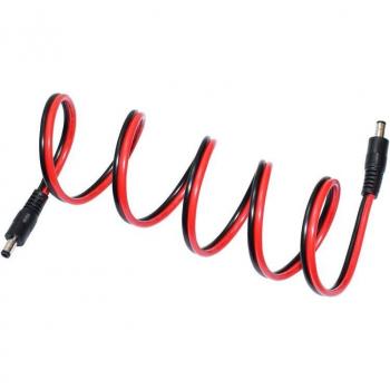 DC5525 12V Male Barrel Connector Pigtail 14 AWG 3 ft