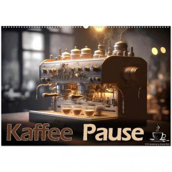 Kaffee Pause (Wandkalender 2025 DIN A2 quer) CALVENDO Monatskalender