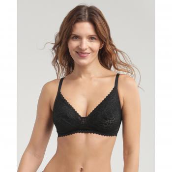 Elegant Ease Wireless Soft Cup Bra – Black