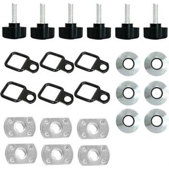 Thumb Screw D-Rings Kit for Jeep Wrangler Hardtop Quick Removal CJ YJ TJ JK JKU