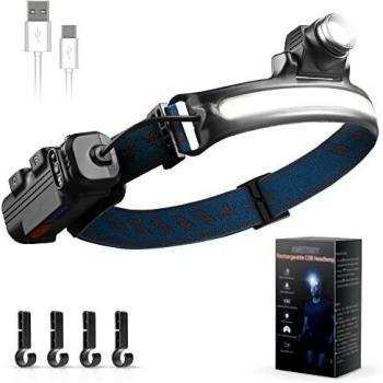 Luce Frontale Amstory USB: Ideale per Campi, Ciclismo e Bambini