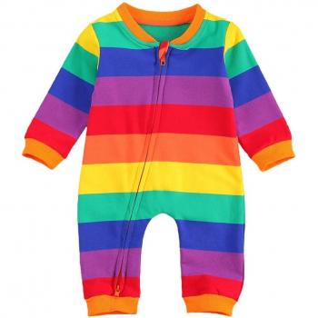 Regenbogen Strampler für Baby Jungen und Mädchen