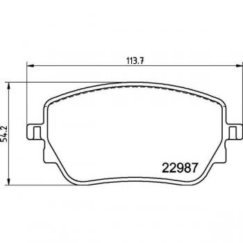 BREMBO Bremsbelagsatz hinten, P 50 148