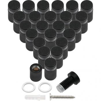 24Pcs Black Standoff Screws for Wall Mounting