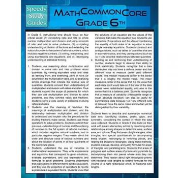 Math Common Core 6th Grade
