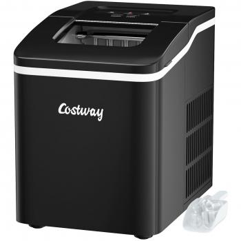 Máquina de Hielo Costway para Casa y Oficina, 12 kg en 24 Horas, 31 x 22 x 30 cm