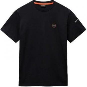 Napapijri, T-Shirts, male, Black, Size: S Classic Short Sleeve T-Shirt