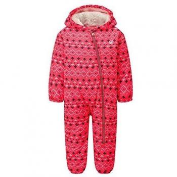 Dare 2B Bambino II Kids Snow Suit – Vollschutz mit Innenzip, wasserdicht & durchatmen – NeonPinkAlpine für Neugeborene 0‑6 Monate