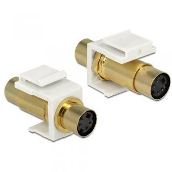 Keystone Mini-DIN 4 Pin Buchse vergoldet