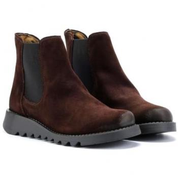 Fly London Salv Brown Suede Women's Boots