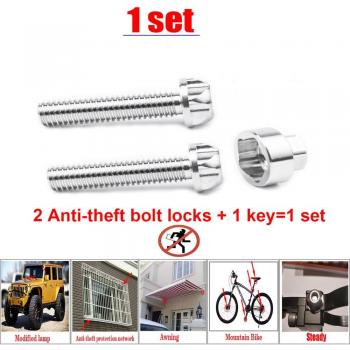 BikeShield Anti-Theft Bolt Kit (M6‑M10) – 304 Stainless Steel + LED Indicator