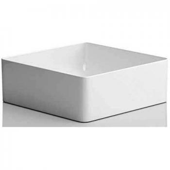 LAUFEN Lavabo carré Living, sans orifice de fixation pour robinet, sans vidage, 36 x 36 cm, blanc mat
