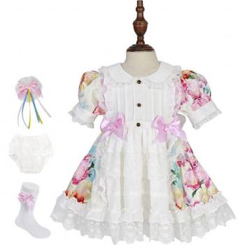 Spanish Palace Floral Fantasy Gown