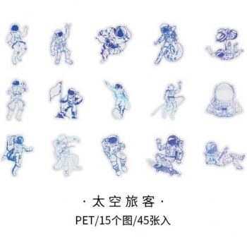 Autocollants pour scrapbooking fleurs et papillons, 45 pièces/paquet