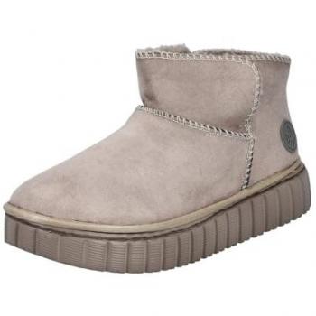 Rieker Winterboots, Damen Schlupfboots, Stiefelette mit Plateausohle