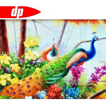 Arte Diamantata Pavone 20x30 cm