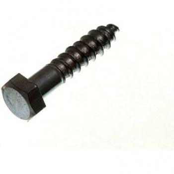 Premium Quality Hex Head Coach Carriage Screws with BZP Coating, M6 Thread Size, 6mm x 30mm Dimensions (Pack of Fifty)