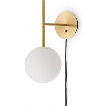 Sospensione Audo Copenhagen – lampadina ottone, vetro trasparente