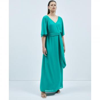 Vestido con cinturón largo Couchel