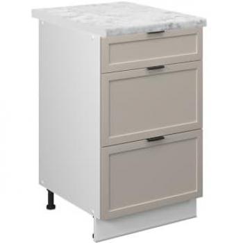 Armoires Cuisine Fame‑Line 50 cm – PT Marbre GrisBeige