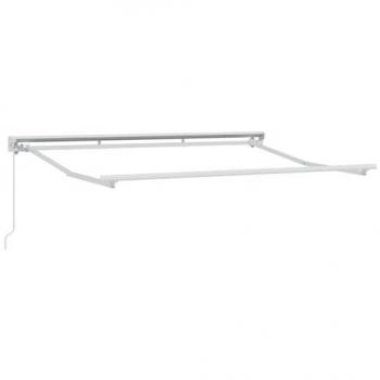 VidaXL White Semi-Cassette Awning Frame – 3x2m, Powder Coated