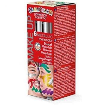 Make UP Barra de Maquillaje PLAYCOLOR, Color Plata, sin parabenos