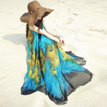 Robe Maxi Chic Paon