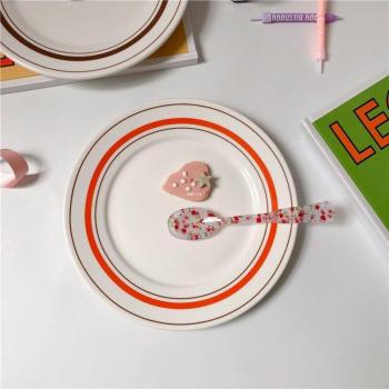 Korean Style Ceramic Breakfast and Dessert Plate