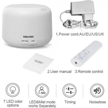 KBAYBO Aromatherapy Humidifier with Wireless Control